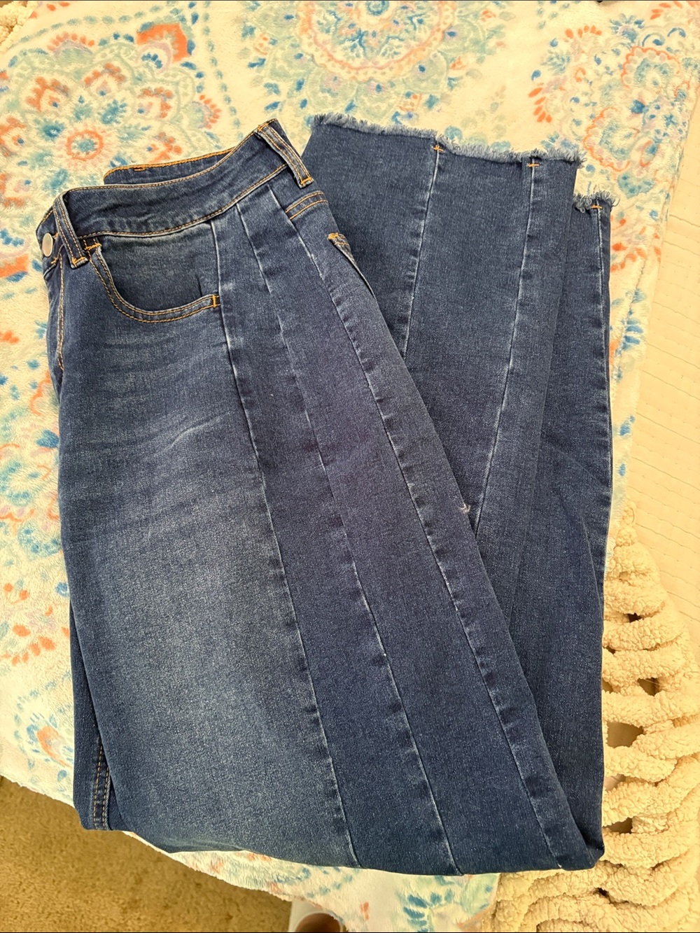 Women's High-Rise Wide Leg Jeans in Dark Blue